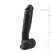 Easytoys - tapadókorongos, herés nagy dildó (26,5cm) - fekete
