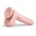 Easytoys - tapadókorongos, herés nagy dildó (29,5cm) - natúr