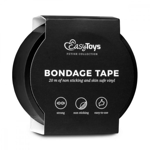 Easytoys - bondage tape - fekete (20m)