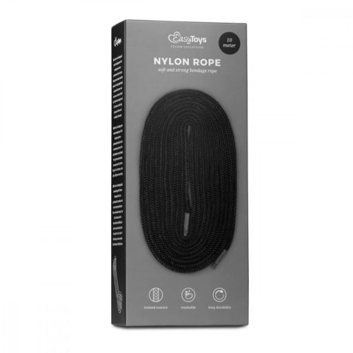 Easytoys Rope - bondage kötél (10m) - fekete