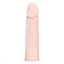 Flesh - hosszabbító péniszköpeny (natúr) - 18cm