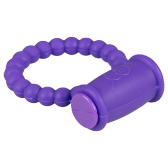 Easytoys - vibrációs péniszgyűrű (lila)