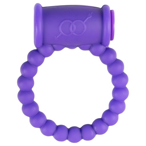Easytoys - vibrációs péniszgyűrű (lila)