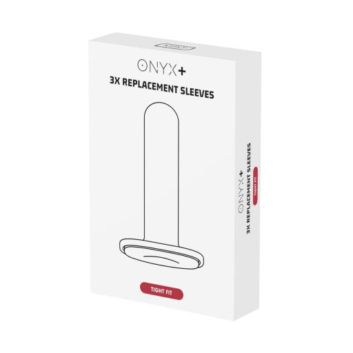 Kiiroo Onyx Tight Fit - maszturbátor mandzsetta férfiaknak - 3 db (fehér)