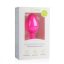 Easytoys Diamond - fehér köves anál plug (közepes) - pink