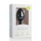 Easytoys Diamond - fehér köves anál plug (közepes) - fekete