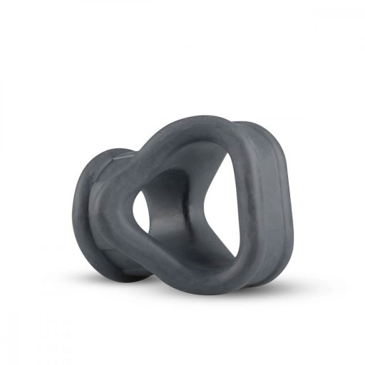 Boners 2in1 - péniszgyűrű és herenyújtó-gyűrű (szürke)