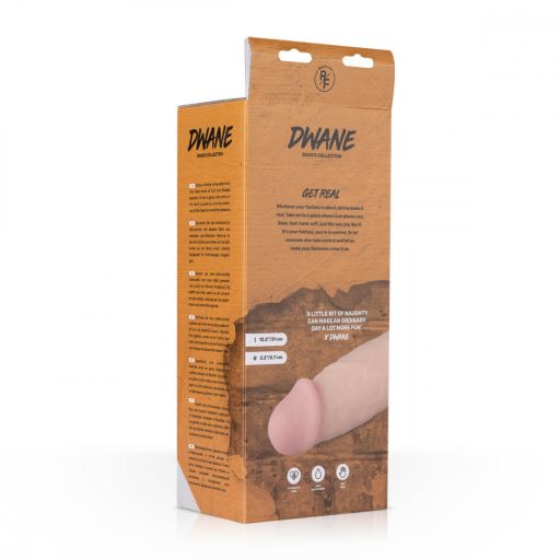 Real Fantasy Dwane - akkus, élethű vibrátor - 31 cm (natúr)