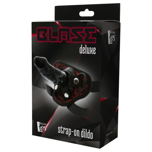 Dreamtoys Blaze - felcsatolható dildó hámmal (fekete)