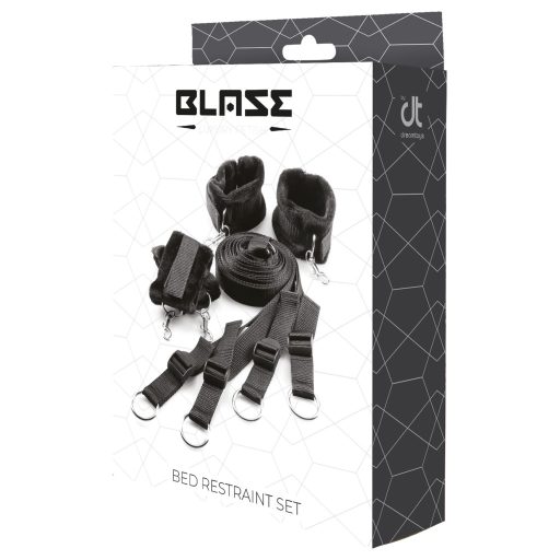 Dreamtoys Blaze - ágyrögzítő kötözőszett (fekete)