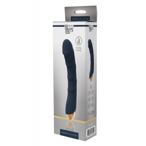 Goddess Atlas - akkus, vízálló, melegítő G-pont vibrátor (kék)