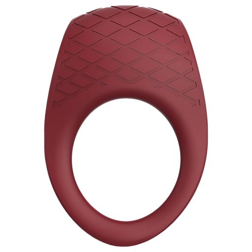 Dreamtoys Ivy - rezgő péniszgyűrű (bordó)