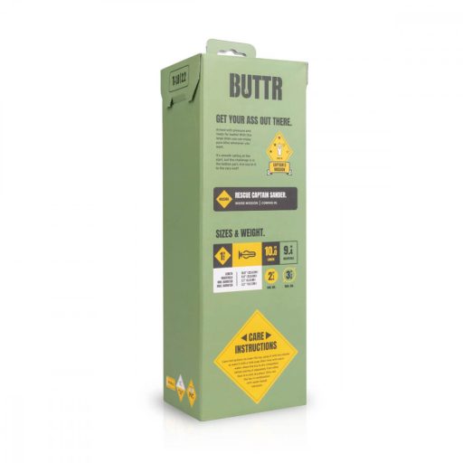 BUTTR Tactical I - tapadókorongos dildó (fekete)