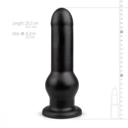 BUTTR Tactical I - tapadókorongos dildó (fekete)