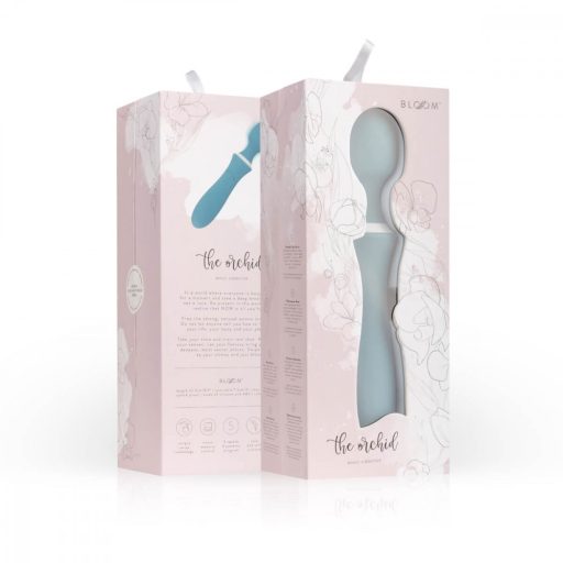 Bloom Orchid Wand - akkus, masszírozó vibrátor (türkiz)