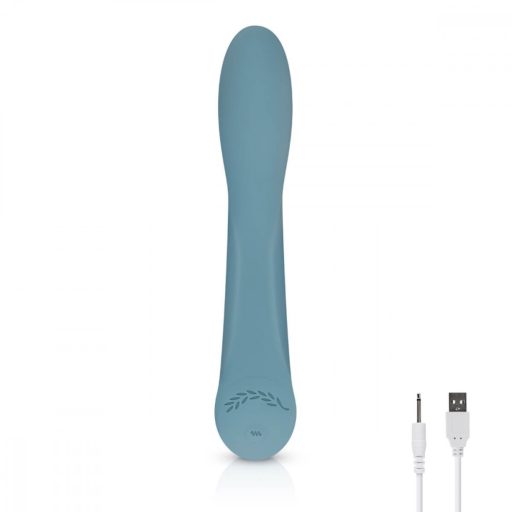 Bloom Rose - akkus, szilikon G-pont vibrátor (türkiz)