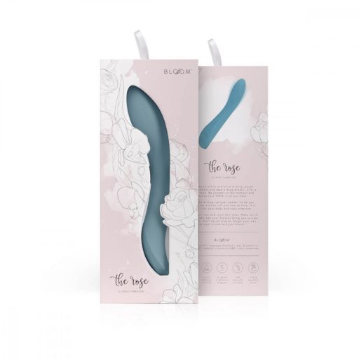 Bloom Rose - akkus, szilikon G-pont vibrátor (türkiz)