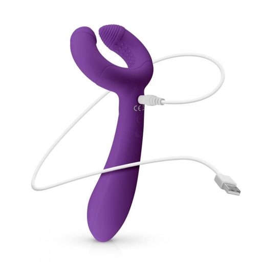EasyToys Couple - akkus, vízálló párvibrátor (lila)