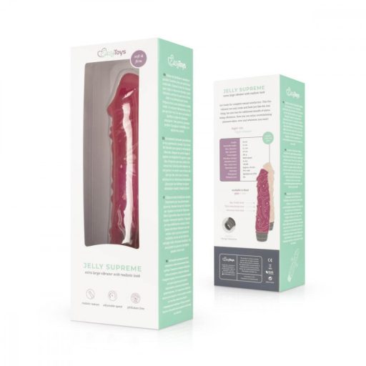 EasyToys Jelly Supreme - élethű vibrátor (pink)