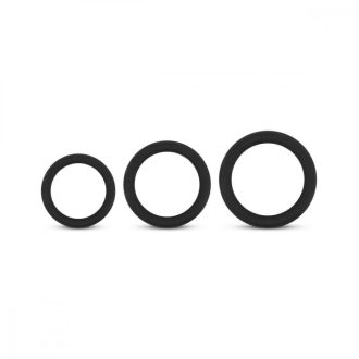   Easytoys Explore Ring - péniszgyűrű szett - 3 részes (fekete)