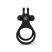Easytoys Share Ring - vibrációs pénisz- és heregyűrű (fekete)