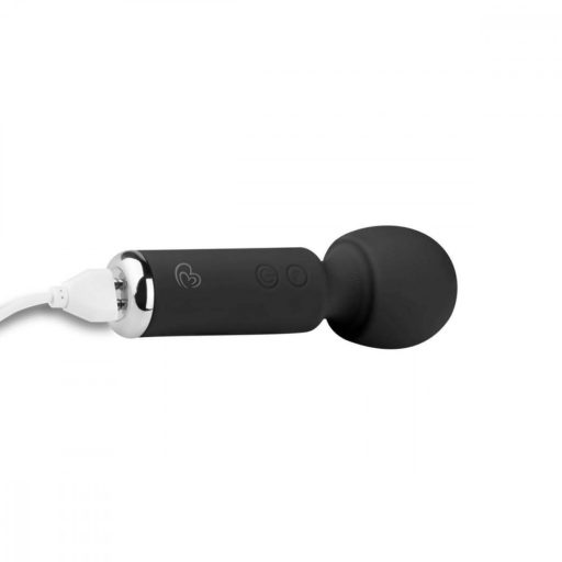 EasyToys Wonder Wand - akkus, mini masszírozó vibrátor (fekete)