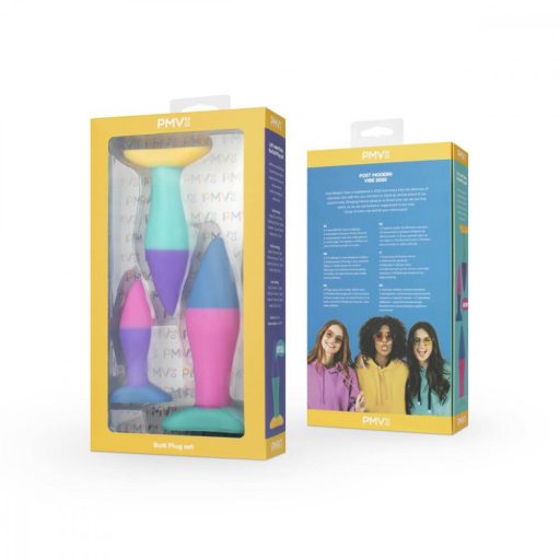 PMV20 Koda - anál tágító plug szett (színes)