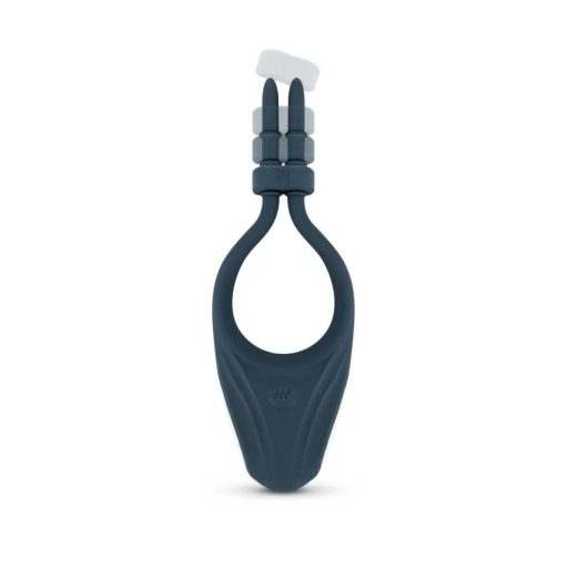 Boners - állítható vibrációs péniszgyűrű (kék)