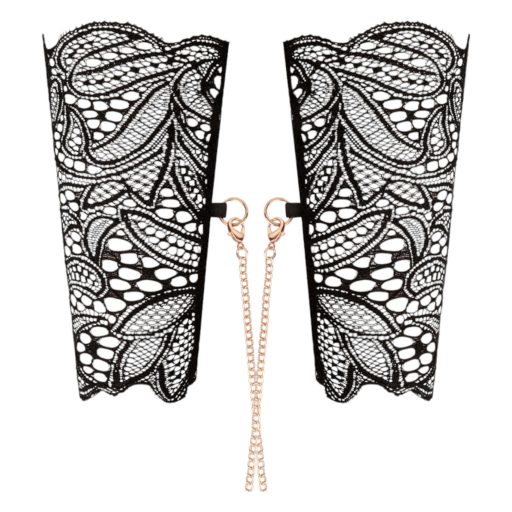 Rosy Gold - nyakörv és csukló bilincs (fekete)