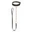 Rosy Gold - BDSM nyakörv és póráz szett (fekete-rózsaarany)