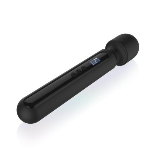 BLAQ - nagy digitális masszírozó vibrátor (fekete)