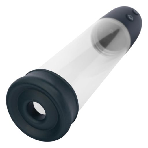 Boners - automatikus péniszpumpa maszturbátor (átlátszó-fekete)