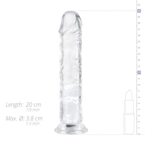 EasyToys - zselés dildó - 18cm (átlátszó)