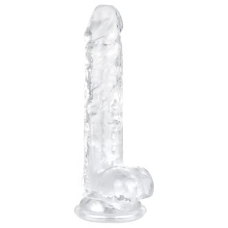 EasyToys - herés dildó - 17cm (átlátszó)