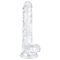 EasyToys - herés dildó - 17cm (átlátszó)
