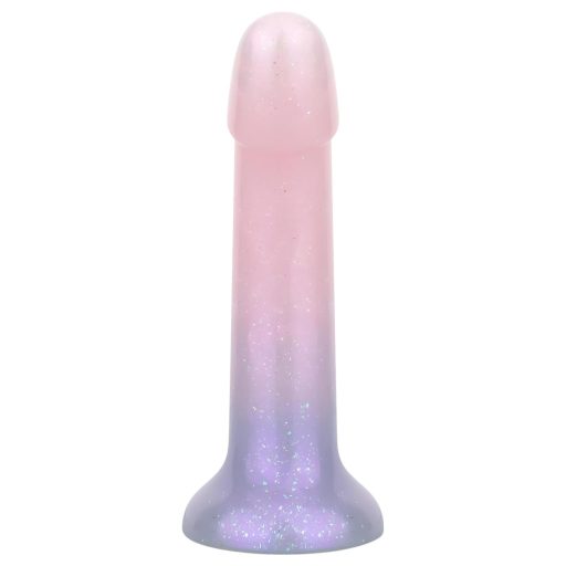 EasyToys Mermaid - csillámos dildó - 15cm (pink)