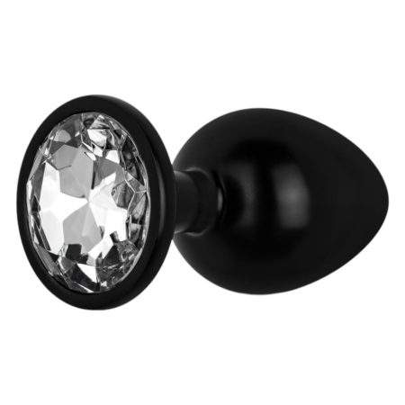 / Easytoys Anal Collection - anál plug kővel - S (fekete)