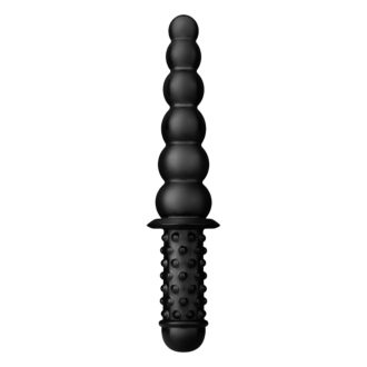 BUTTR Akimbo - kétvégű anál dildó (fekete)