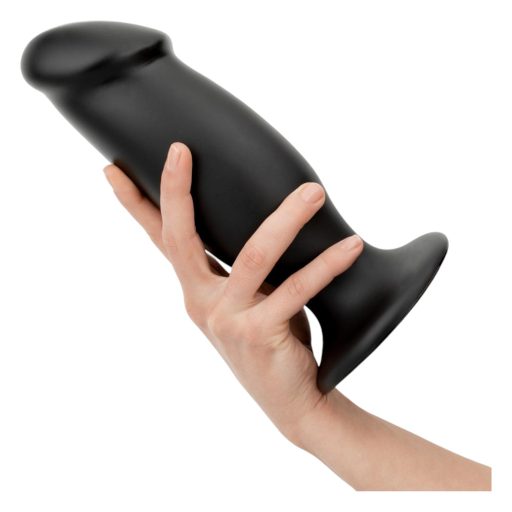 BUTTR AH-1 - tapadókorongos anál dildó (fekete)