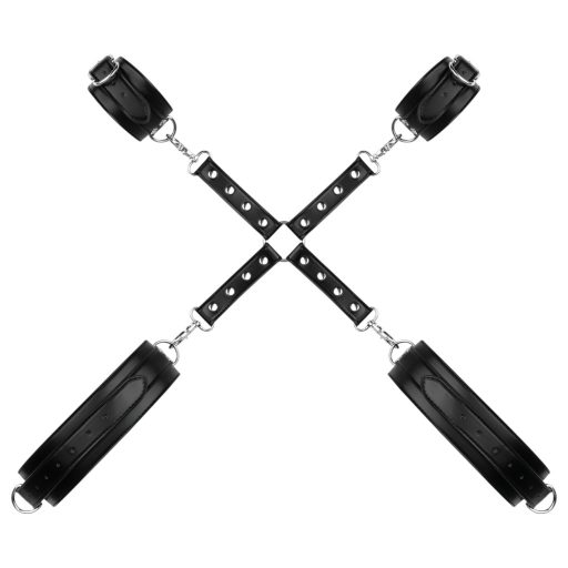 Bedroom Fantasies - csukló- és comb bilincs (fekete)