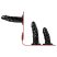 Easytoys - felcsatolható alsó tripla dildóval (fekete)