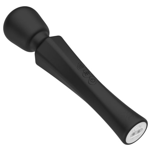 Pixey Aquamini - mini wand vibrátor (fekete)