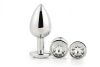 Gleaming Love - anál plug szett - ezüst (3 részes)