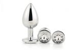 Gleaming Love - anál plug szett - ezüst (3 részes)
