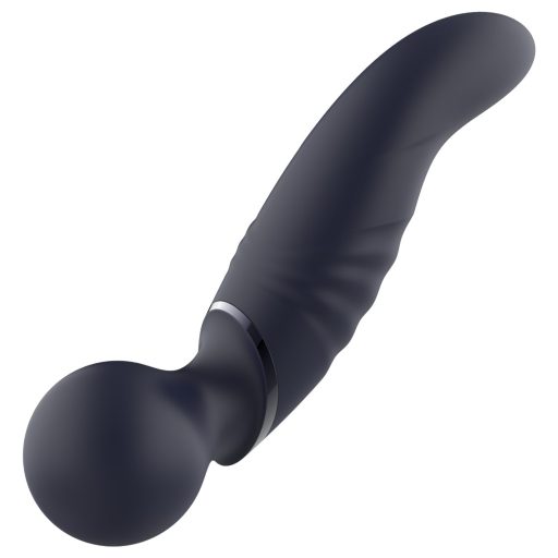 Glam - kétvégű wand vibrátor (sötétszürke)