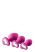 Flirts anal training kit - anál plug szett (3db) - pink