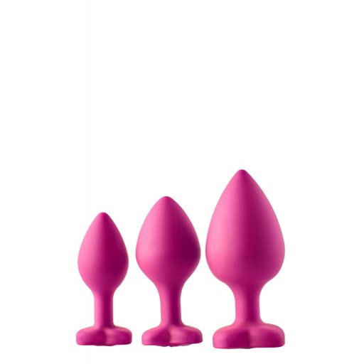 / Flirts anal training kit - anál plug szett (3db) - pink
