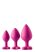 Flirts anal training kit - anál plug szett (3db) - pink