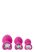 Flirts anal training kit - anál plug szett (3db) - pink
