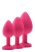 Flirts anal training kit - anál plug szett (3db) - pink